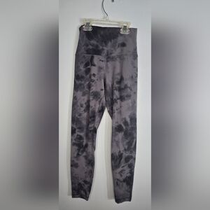 lululemon athletica Black and Gray Tie-Dye Leggings